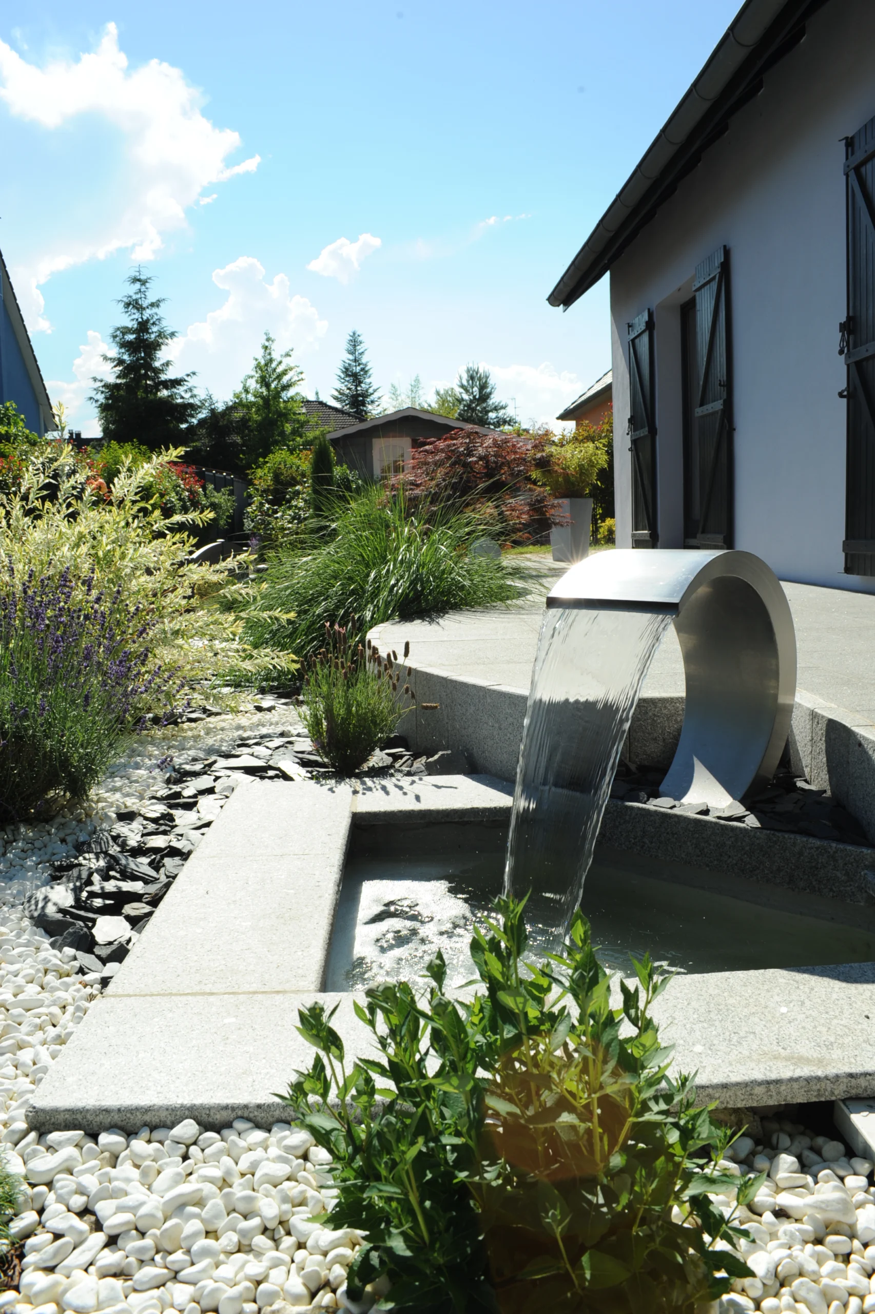 TOMPOUSSE fontaine jardin paysagiste bas rhin