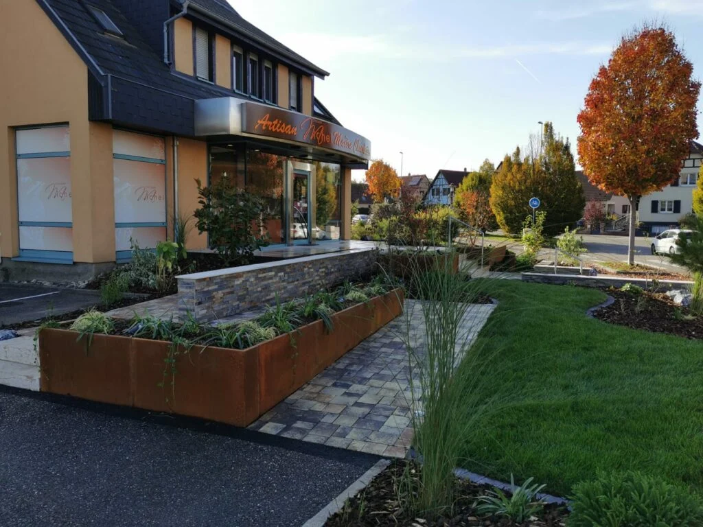 amenagement-entree-entreprise-paysagiste-illkirch-chocolaterie