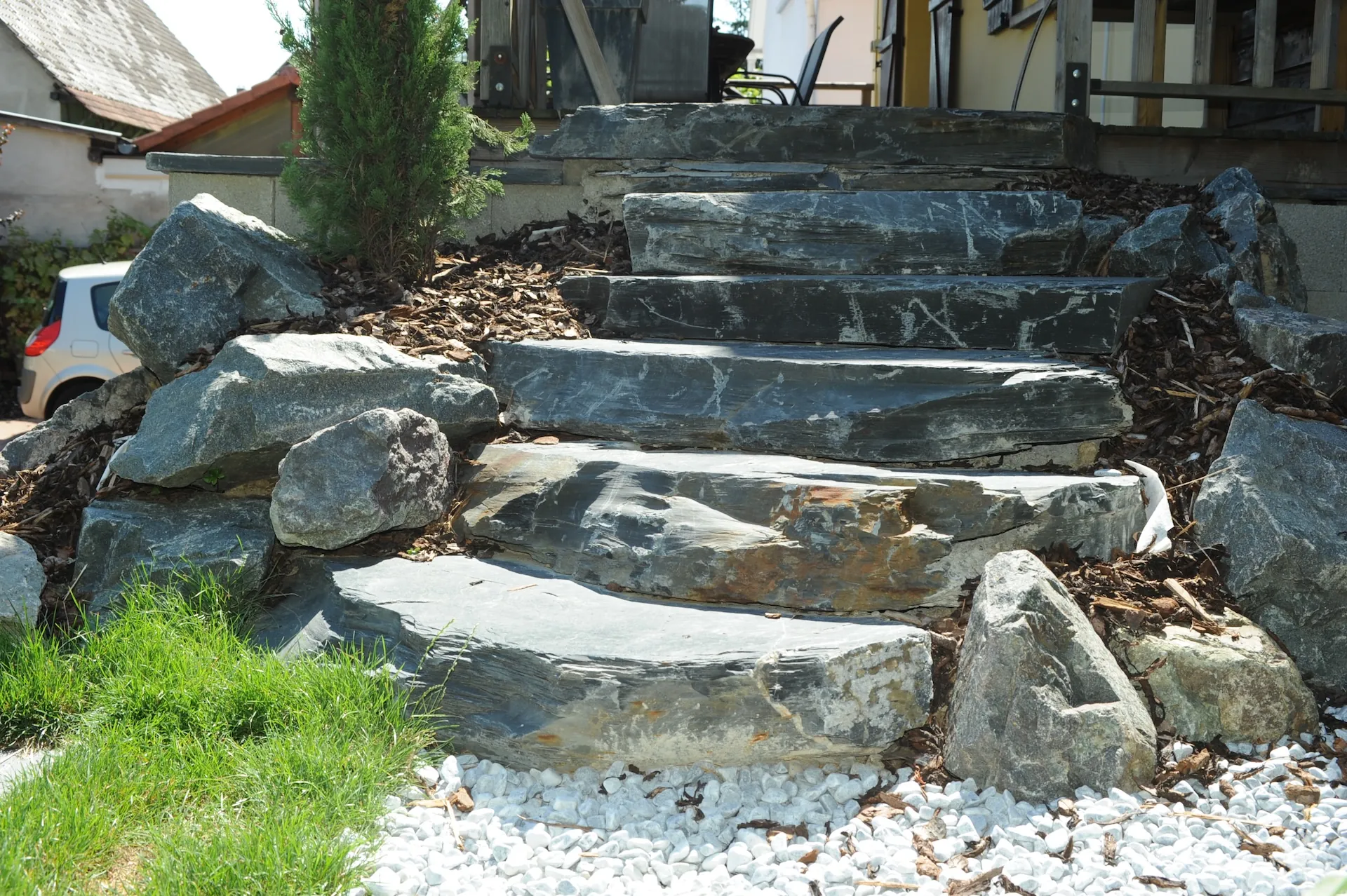 tom pousse paysage escalier pierre naturelle jardin hipsheim