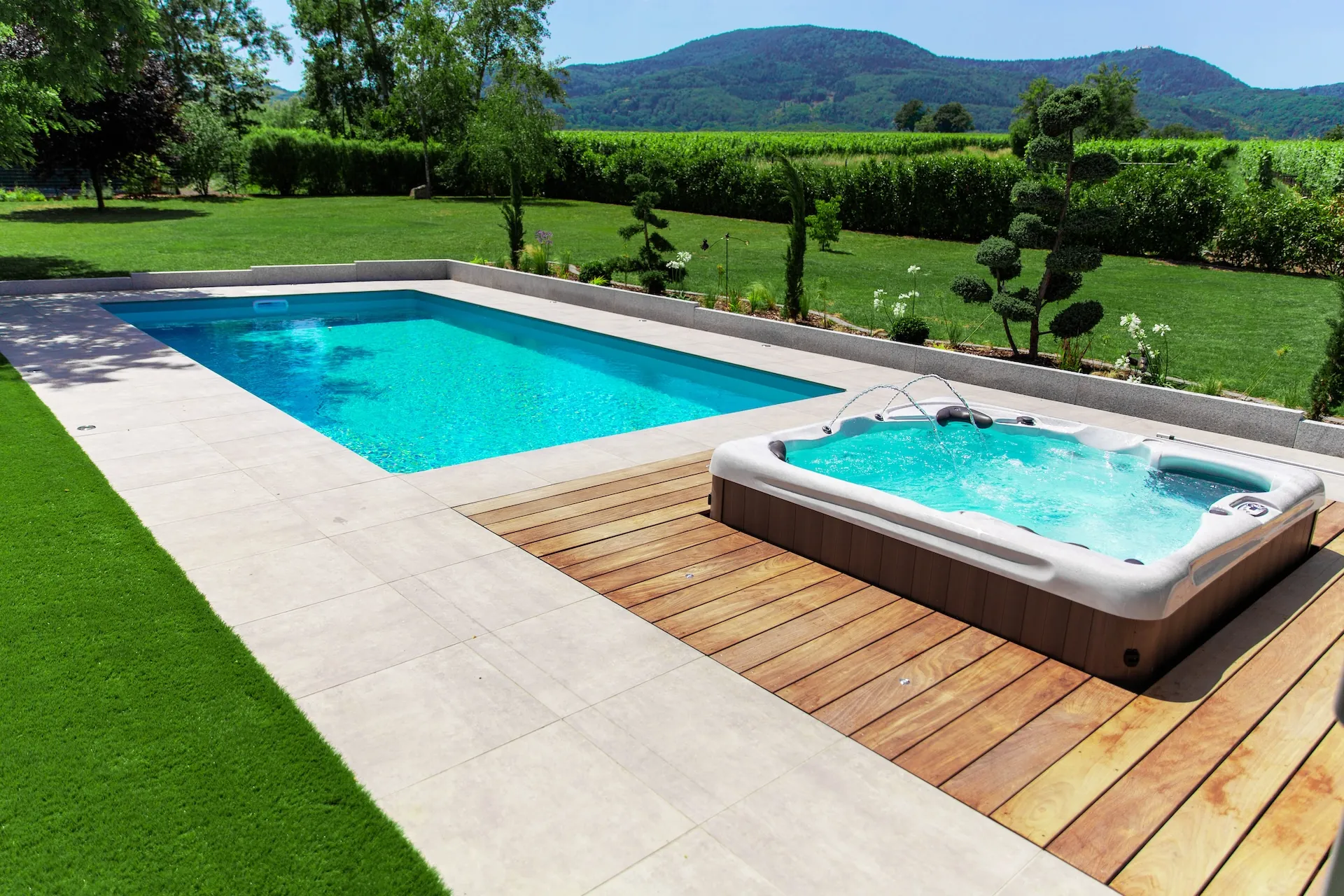 tom pousse paysage intégration piscine spa bernardswiller