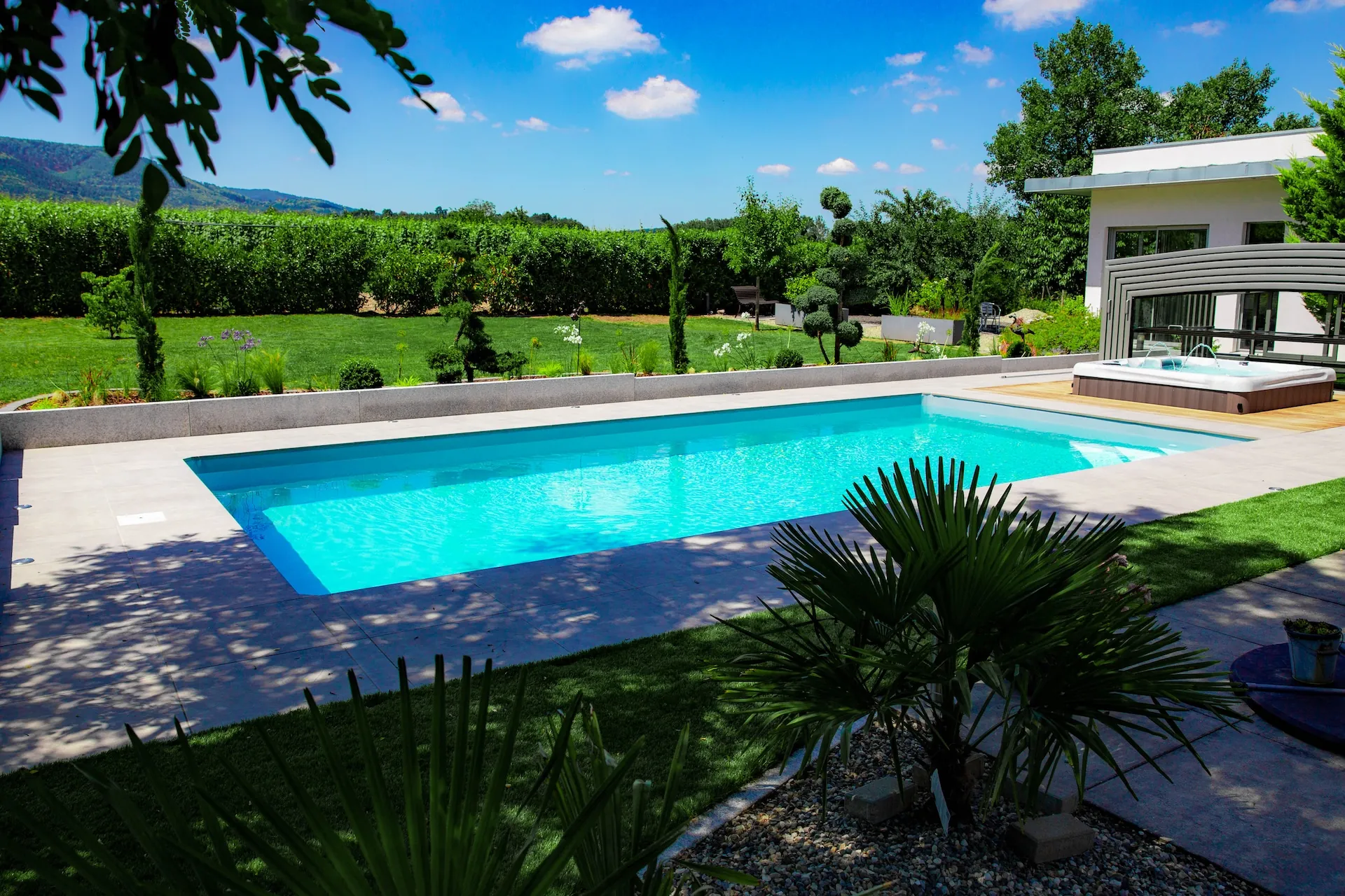 tom pousse paysage intégration piscine spa jardin bas rhin