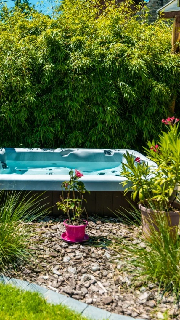 tom pousse paysage intégration spa jardin douche solaire bas rhin (Grand)