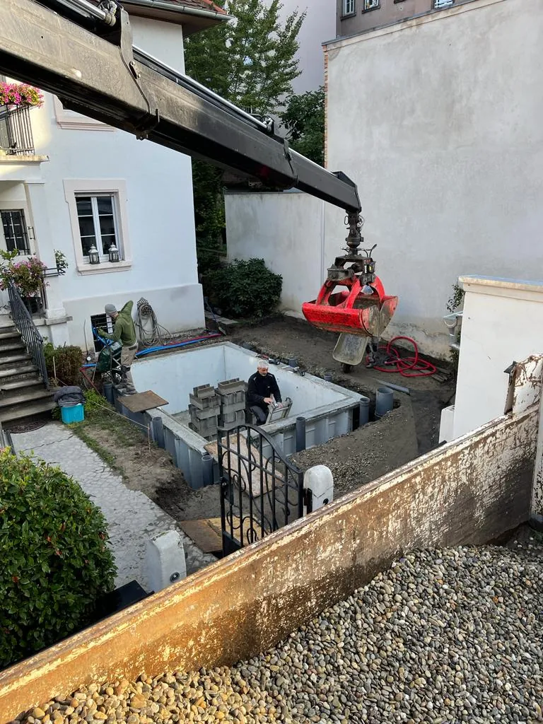 tom pousse paysage piscine jardin strasbourg pendant travaux