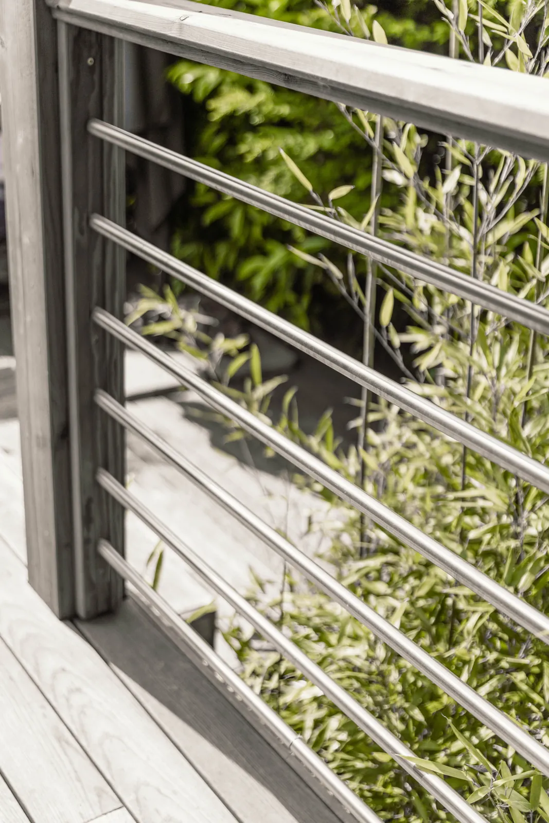 tom pousse paysage rambarde terrasse bois jardin sécurité esthétisme