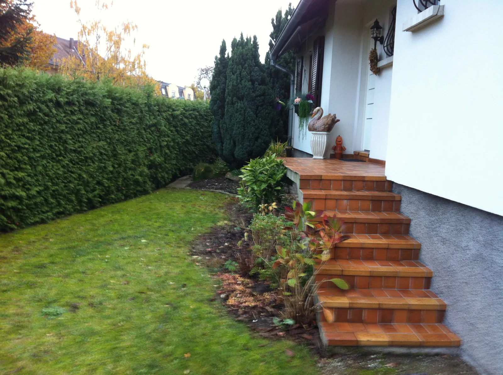 tom pousse paysage réfection entrée marche bloc granit palissades avant