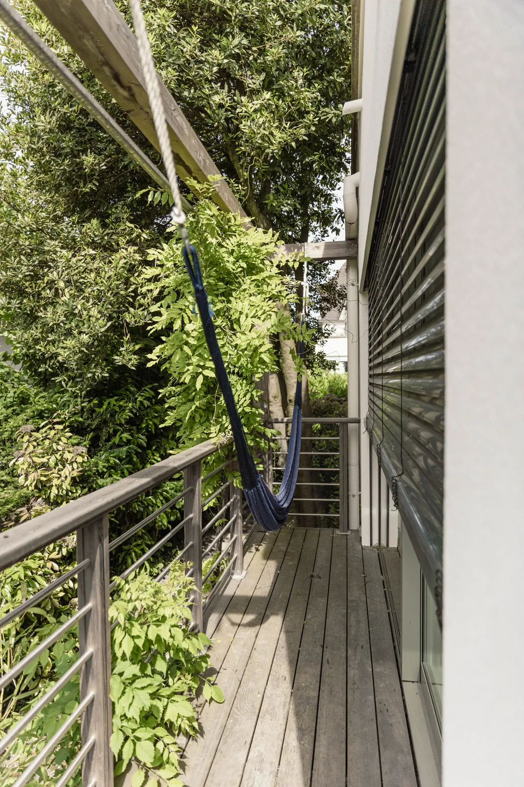 tom pousse paysagiste bas rhin aménagement jardin zone détente bois hamac