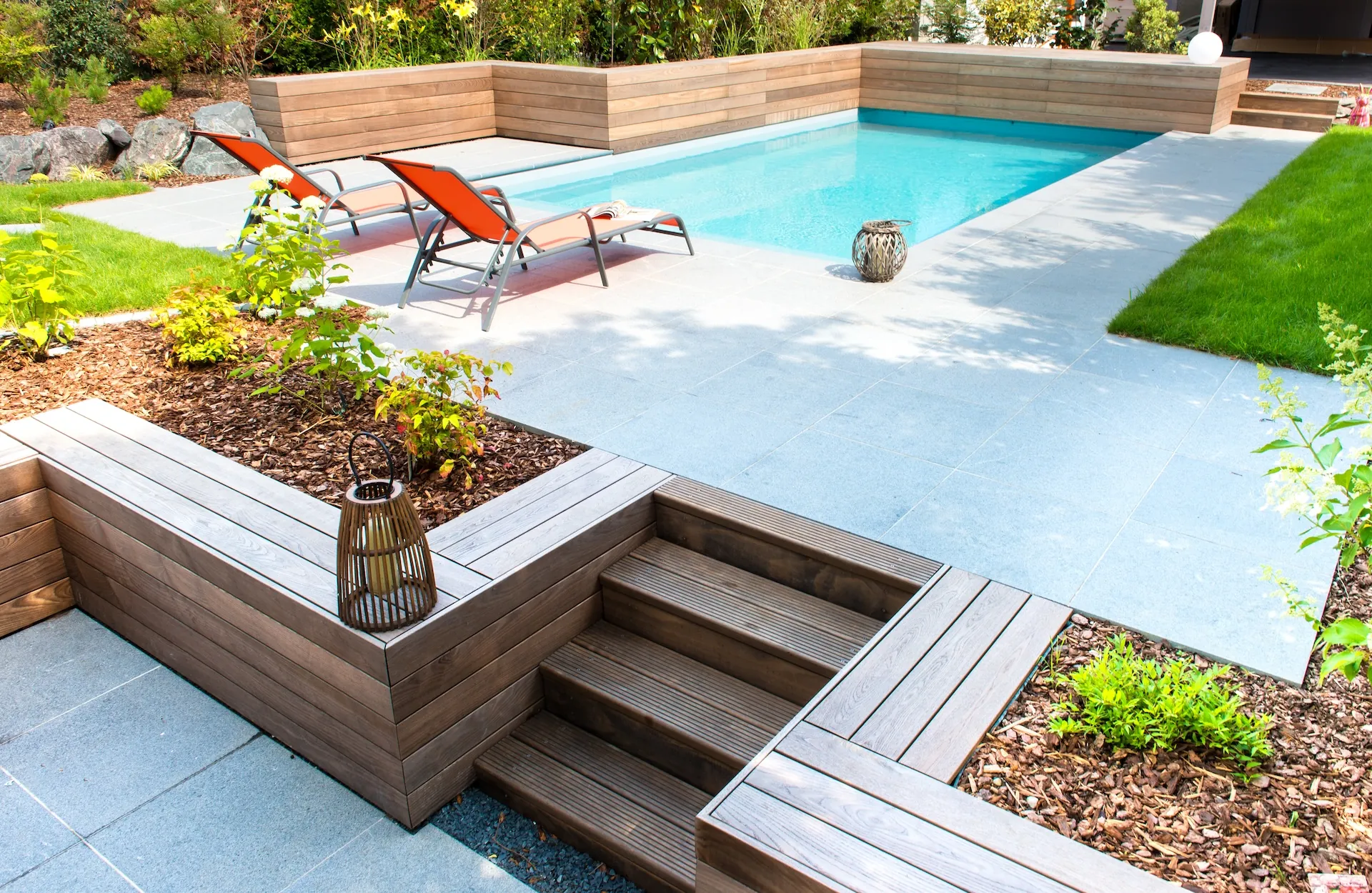 tom pousse piscine construction piscine jardin
