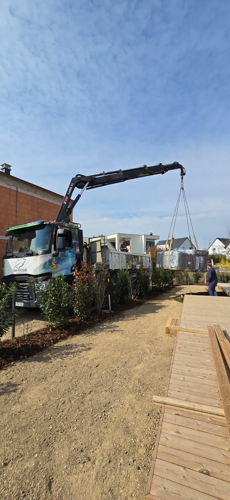 installation spa bas rhin camion grue rapidité intervention