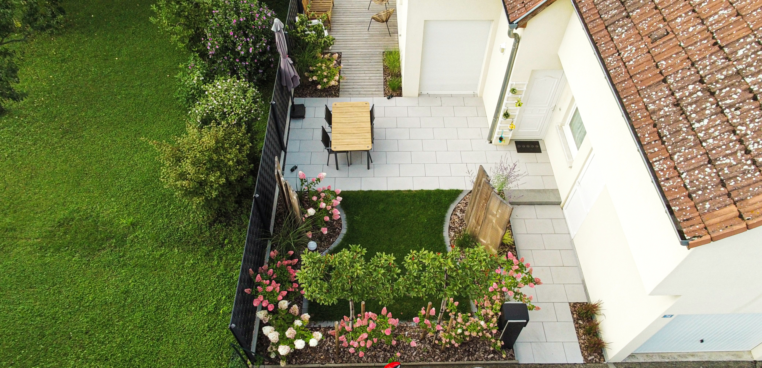 aménager un petit jardin de maison neuve Hipsheim