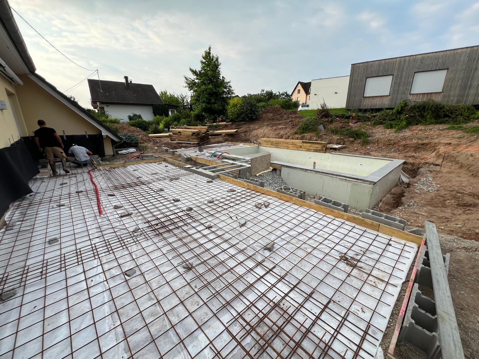 réalisation travaux de piscine