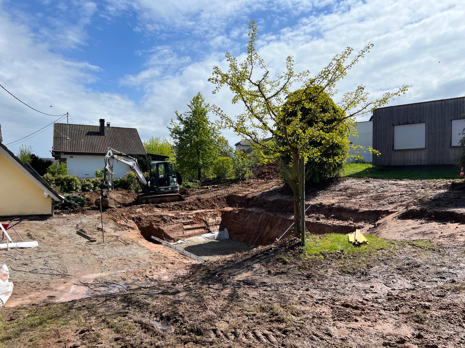réalisation travaux de terrassement piscine